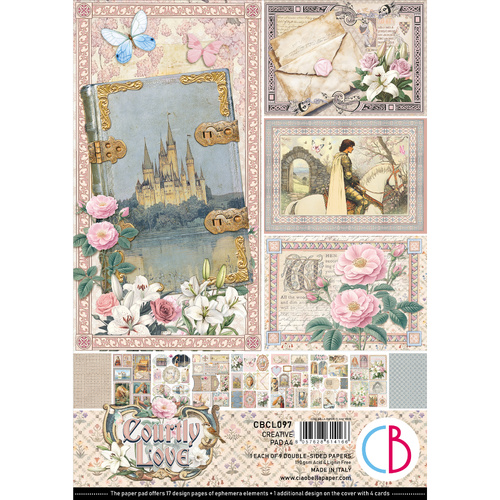 Ciao Bella - Courtly Love - A4 Paper Pad (9pk)