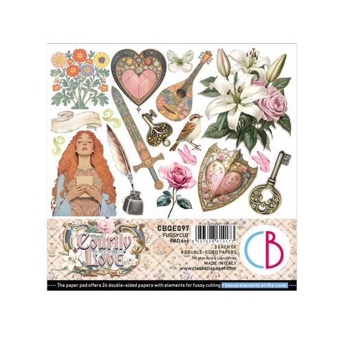 Ciao Bella - Courtly Love - 6x6 Fussy Cut Pad
