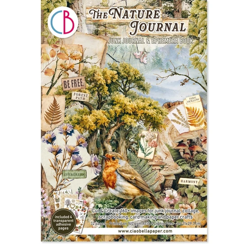 Ciao Bella - The Nature Journal A4 Junk Journal & Ephemera Book 32/Pkg