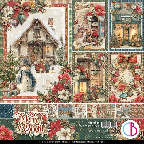 Ciao Bella - Merry & Bright - 12x12 Pattern Pad (12pk)