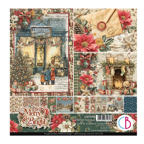 Ciao Bella - Merry & Bright - 8x8 Paper Pad (12pk)