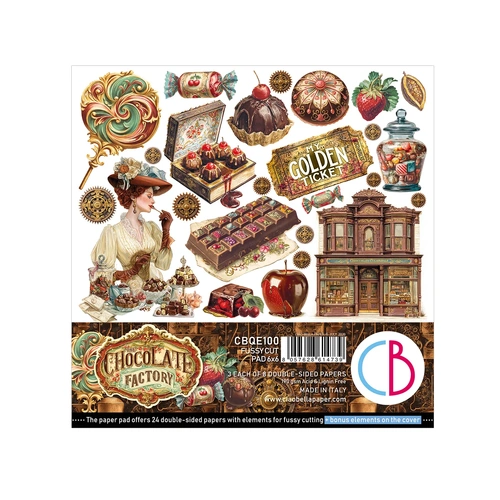 Ciao Bella - Chocolate Wanderlust - 6x6 Fussy Cut Pad