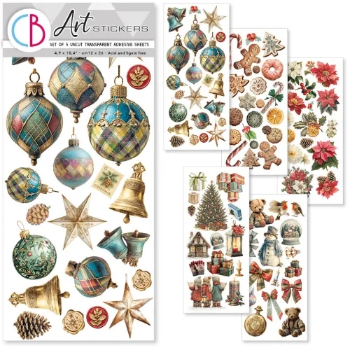 Ciao Bella - Merry & Bright - Art Stickers 5/Pkg