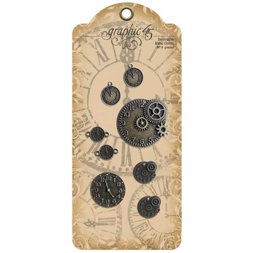 Graphic 45 - Staples - Decorative Metal Clocks