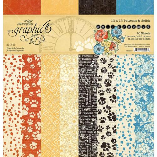 **Graphic 45 - Well Groomed - 12x12 Patterns & Solids