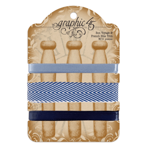 Graphic 45 - Staples - Classic Bon Voyage & French Blue Trim
