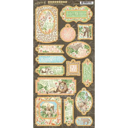 Graphic 45 - Wild & Free - Chipboard