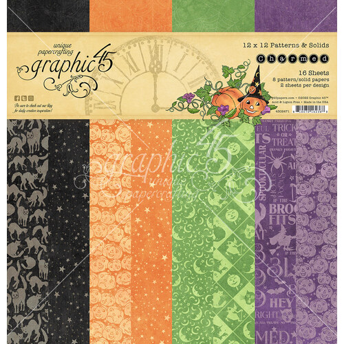 Graphic 45 - Charmed - 12x12 Patterns & Solids