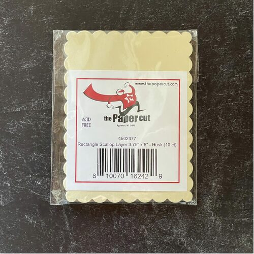 Graphic 45 - Staples - Rectangle Scallop Layer 3.75″ x 5″ – Husk