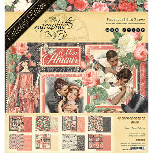 Graphic 45 - Mon Amour - 8x8 Collector's Edition Pack