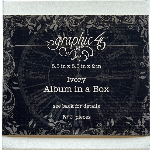 Graphic 45 - Staples - Album in a Box - Ivory