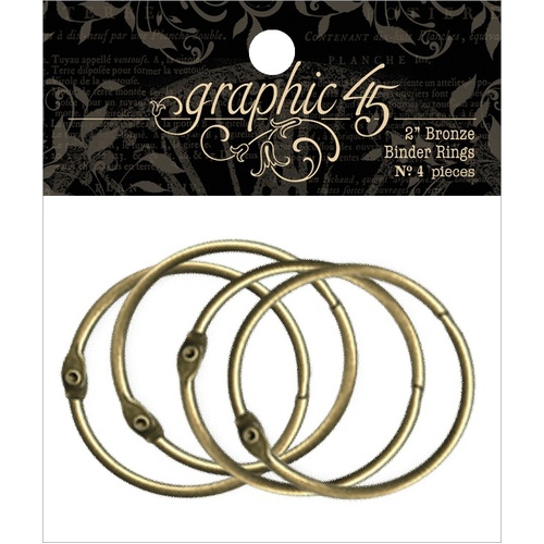 Graphic 45 - Staples - Binder Rings 2"