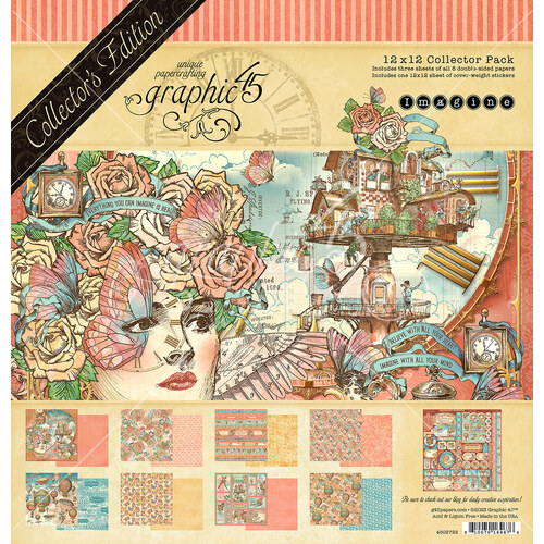 Graphic 45 - Imagine - 12x12 Collector's Edition Pack