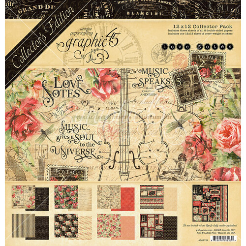 Graphic 45 - Love Notes - 12x12 Collector's Edition Pack
