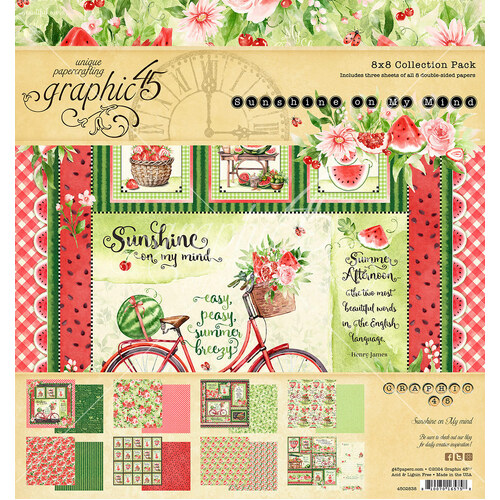 Graphic 45 - Sunshine on My Mind - 8x8 Collection Pack