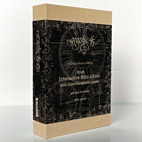 Graphic 45 - Staples - Interactive Folio Album - Kraft