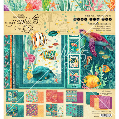 Graphic 45 - Seas the Day - 8x8 Collection Pack