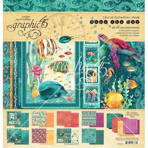 Graphic 45 - Seas the Day - 12x12 Collection Pack