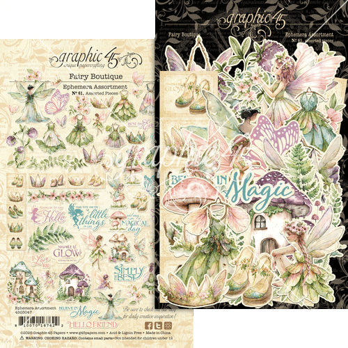 Graphic 45 - Fairy Boutique - Ephemera Assortment
