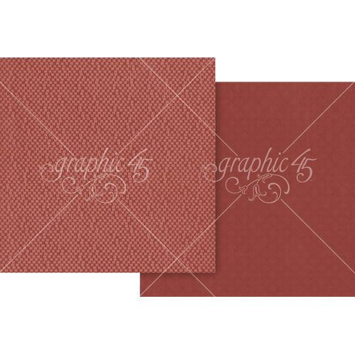Graphic 45 - Ghostly Greetings - Blood Red Pattern & Solid Sheet