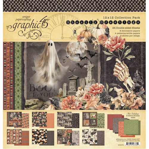Graphic 45 - Ghostly Greetings - 12x12 Collection Pack