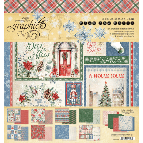 Graphic 45 - Deck the Halls - 8x8 Collection Pack
