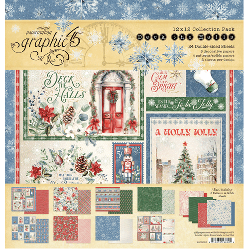 Graphic 45 - Deck the Halls - 12x12 Collection Pack