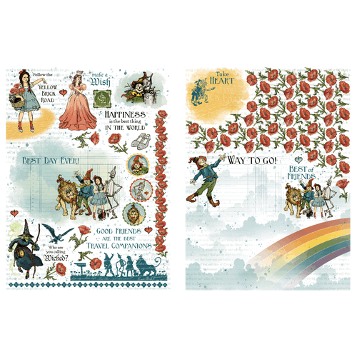 Graphic 45 - Wonder of Oz - Rub-On Transfers