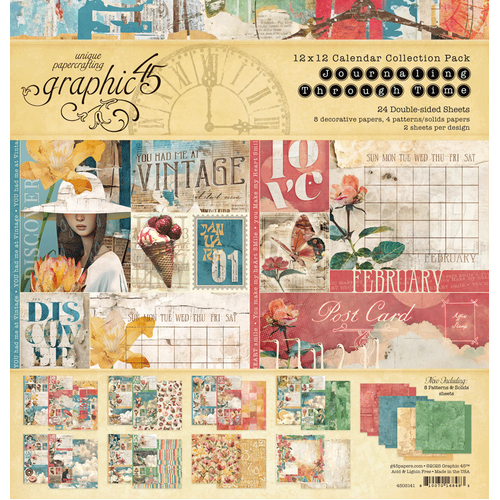 Graphic 45 - Journaling Through Time - 12x12 Collection Pack