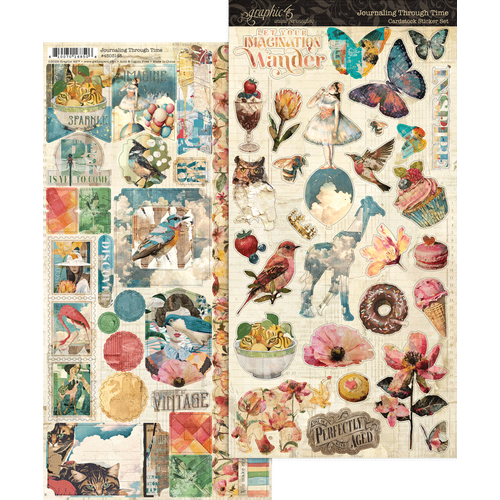Graphic 45 - Journaling Through Time - Sticker Set