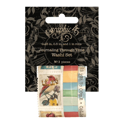 Graphic 45 - Staples -Journaling Through Time - Washi Set