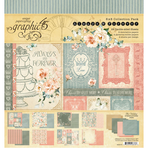 Graphic 45 - Always & Forever - 8x8 Collection Pack
