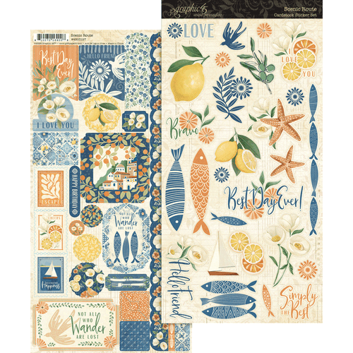 Graphic 45 - Scenic Route - Sticker Set