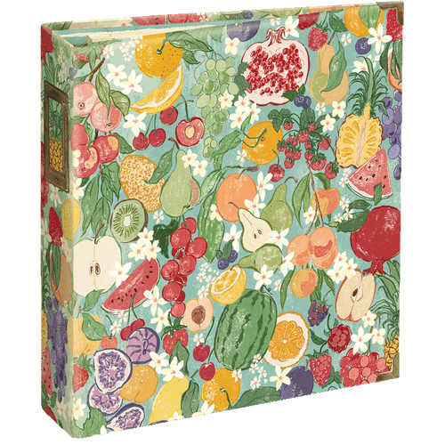 Graphic 45 - Staples - Fruit & Floral Binder Album with Pocket Pages