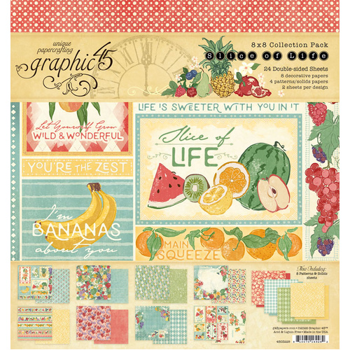 Graphic 45 - Slice of Life - 8x8 Collection Pack
