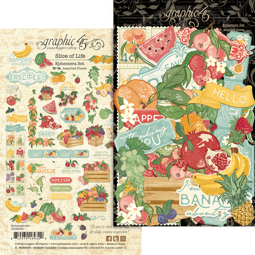 Graphic 45 - Slice of Life - Ephemera Assortment