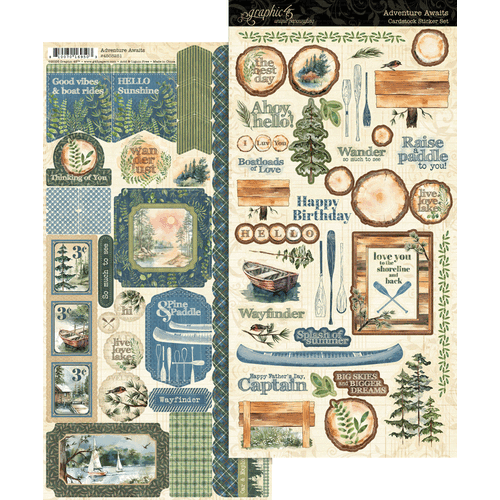 Graphic 45 - Adventure Awaits - Sticker Set