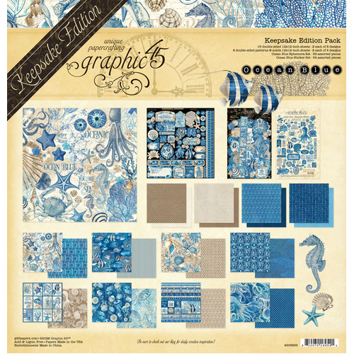 Graphic 45 - Ocean Blue — 12x12 Keepsake Edition