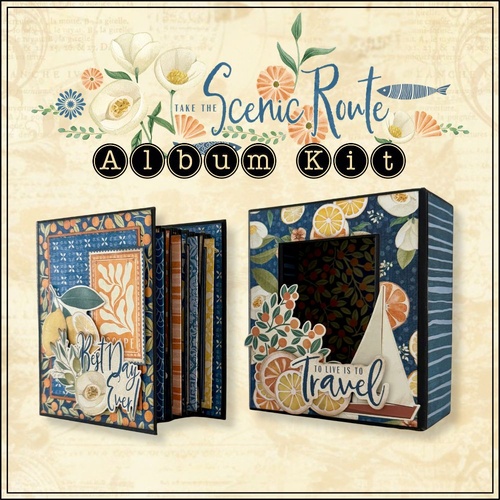 Graphic 45 - Album Kit - Scenic Route