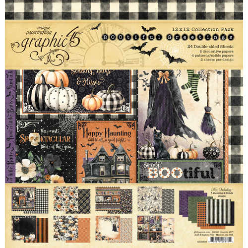 Graphic 45 - Bootiful Greetings - 12x12 Collection Pack