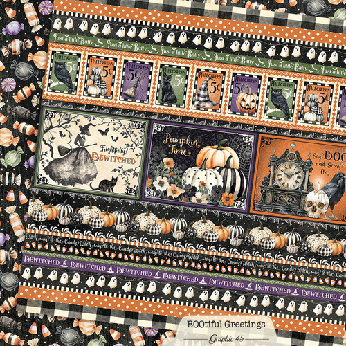 Graphic 45 - Bootiful Greetings - Borders