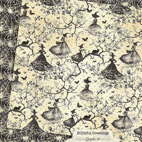 Graphic 45 - Bootiful Greetings - Witchy Spiderwebs