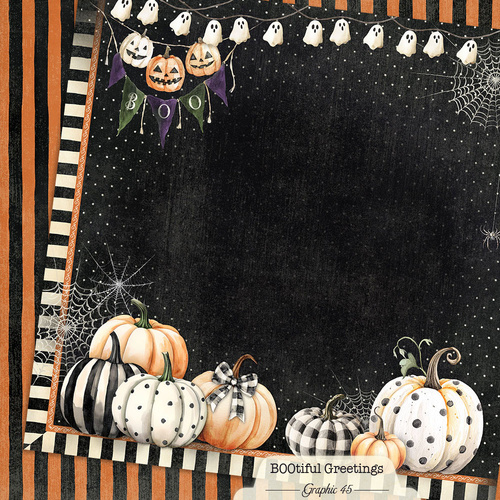 Graphic 45 - Bootiful Greetings - Pumpkins Layout