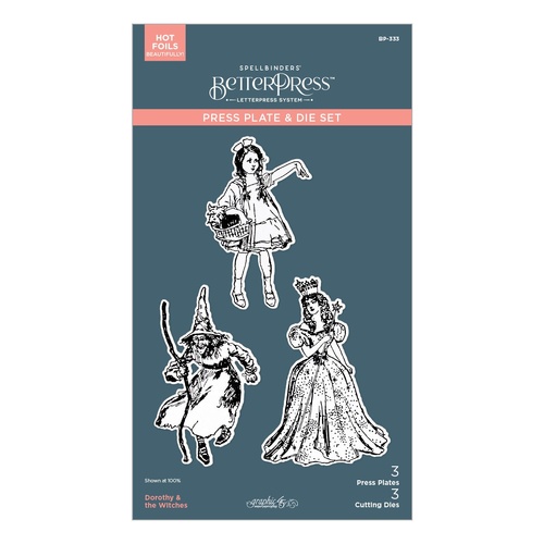 Spellbinders BetterPress Press Plate & Die Set - Dorothy & The Witches, Wonder Of Oz