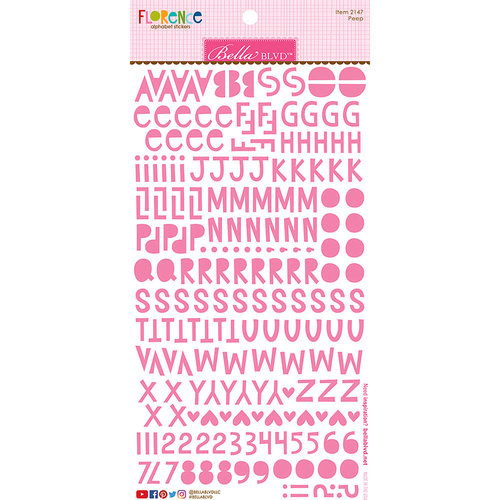 **Bella Blvd - Florence Alphabet Stickers - Peep