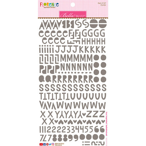 **Bella Blvd - Florence Alphabet Stickers - Oyster