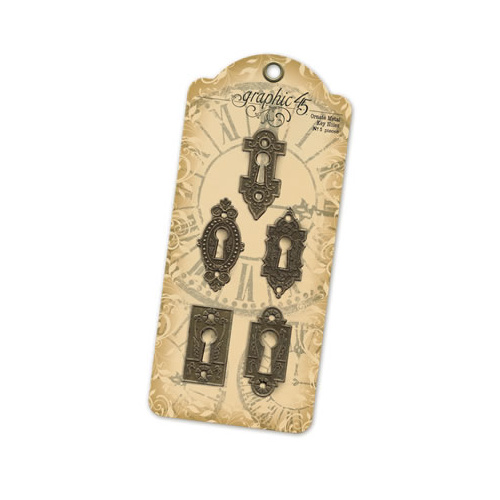 Graphic 45 - Staples - Ornate Metal Key Holes