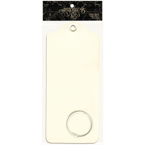 Graphic 45 - Staples - Large Tags - Ivory