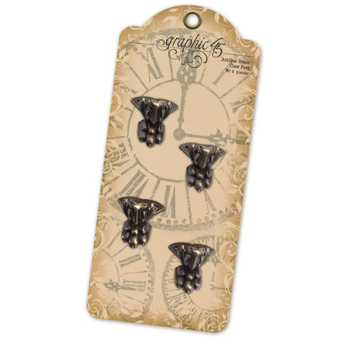 Graphic 45 - Staples - Antique Brass Claw Feet