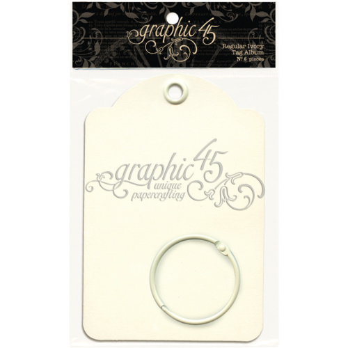 Graphic 45 - Staples - Regular Tags - Ivory